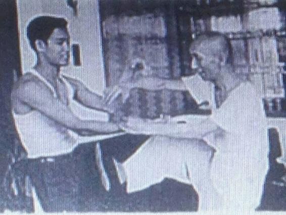 swk-wang-kiu-05-ip-man-bruce-lee-training - WING CHUN Ip Man en Bruce Lee tijdens Wing Chun-training
